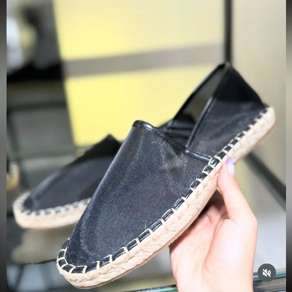 ZARA Mesh Espadrilles Jute Soles 3518/310